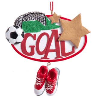 Soccer "Goal" Ornament Personalize