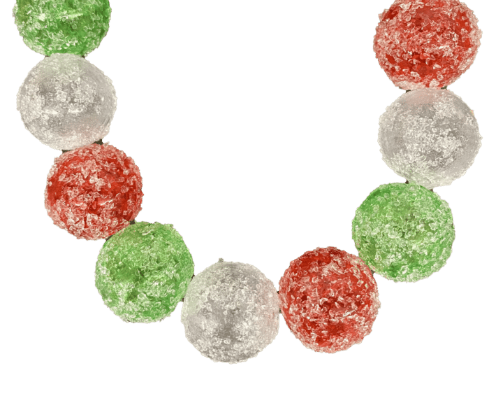 Sugared Candy Ball Garland Two Styles