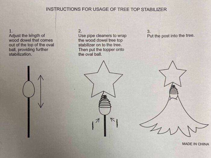 Christmas Tree Top Stabilizer