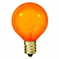 Round Globe G8 Transparent Light Bulb 8 Colors