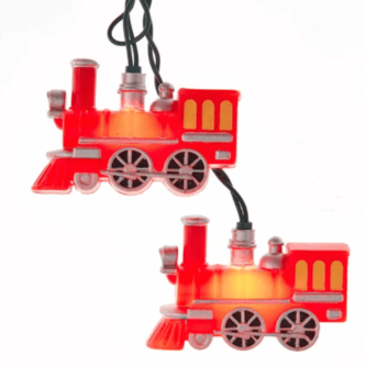Vintage Red Train Light Set