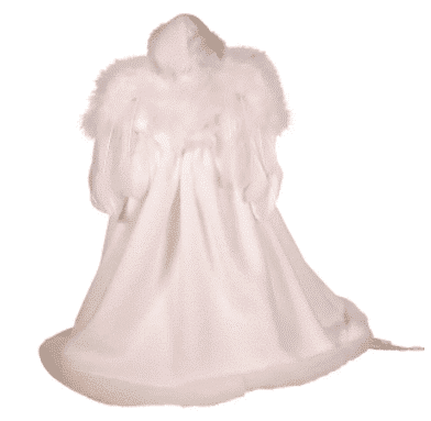 Back Winter Cloak White Angel Treetop