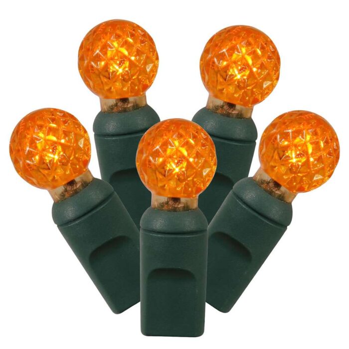 50 Bulb Berry LED G12 Light Sets Orange