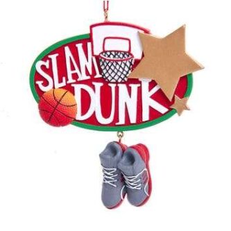 Basketball "Slam Dunk" Ornament Personalized