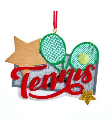 Tennis Rackets and Ball Ornament