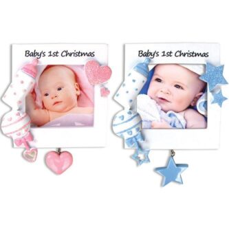 Baby's First Christmas Frame Ornament