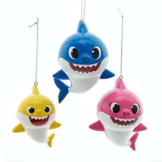 Baby Shark™ Ornaments Personalized Three Styles