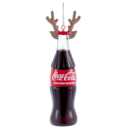 Coca cola® Bottle with Antlers Ornament