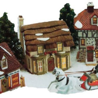 Dept. 56 Rare Retired Dickens' Lane Shops Set of Three Pre-Owned