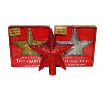 Miniature Star Tree Toppers Three Styles
