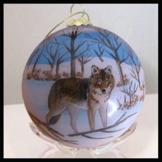 Winter Wolf Colorado Ornament