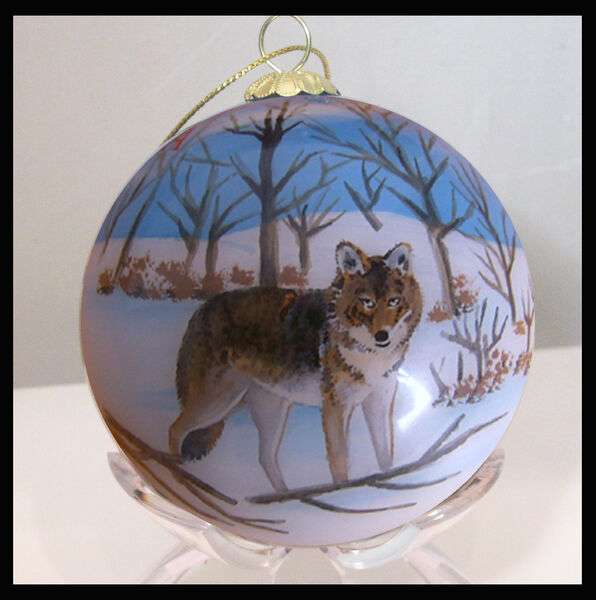 Winter Wolf Colorado Ornament