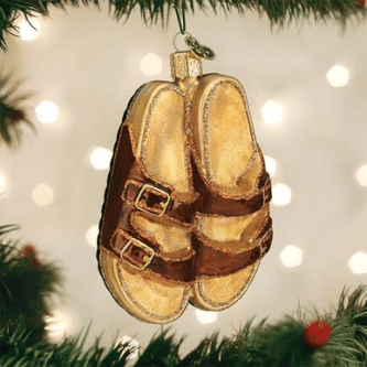 Old World Christmas Blown Glass Sandals Ornament