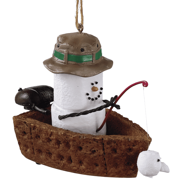 Smores Fishing Boat Ornament