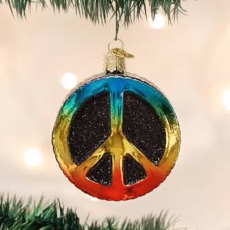 Peace Sign Ornament Old World Christmas