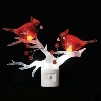 Cardinals on Branches Night Light