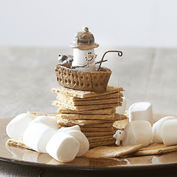 Smores Fishing Boat Ornament