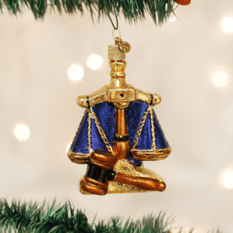 Scales Of Justice Ornament Old World Christmas