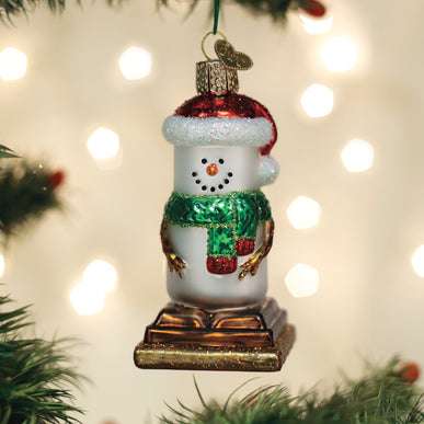 Smores Snowman Ornament Old World Christmas