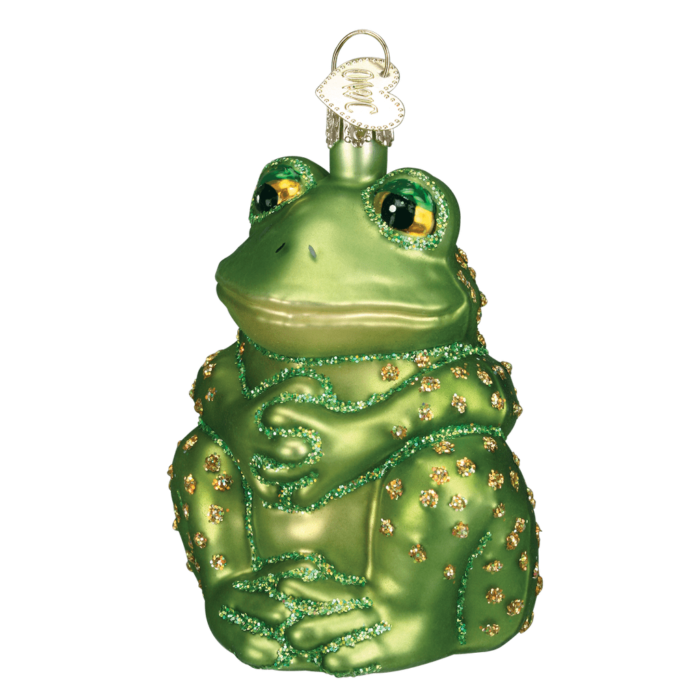 Sitting Frog Ornament Old World Christmas