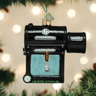 Old World Christmas Blown Glass Smoker BBQ Ornament