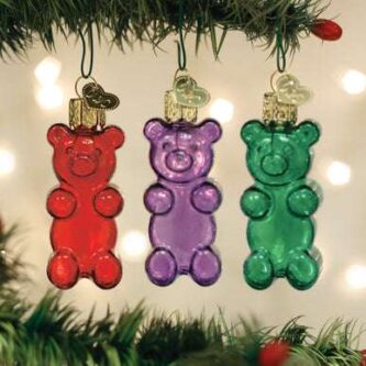 Jelly Bear Ornament Set Old World Christmas