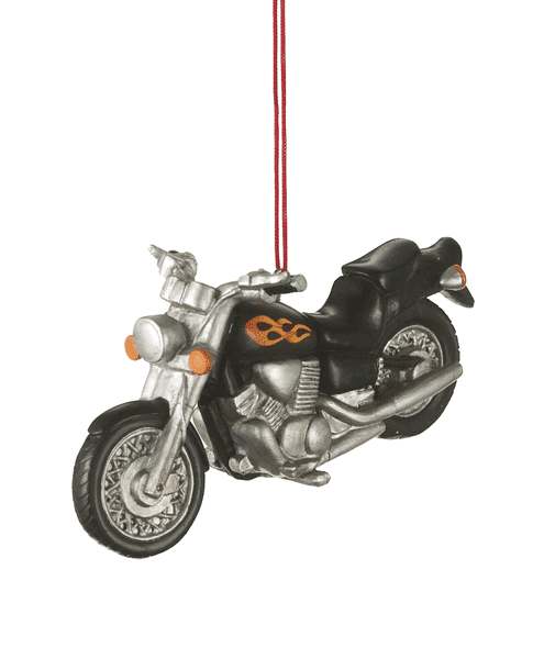 Flame Motorcycle Ornament