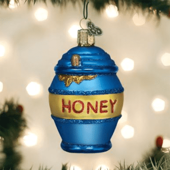 Old World Christmas Blown Glass Honey Pot Ornament
