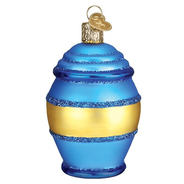 Old World Christmas Blown Glass Honey Pot Ornament