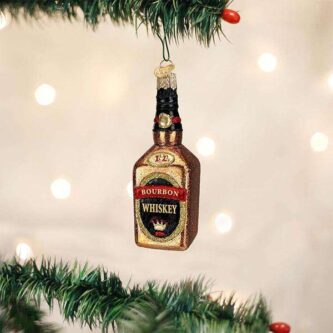 Bourbon Whiskey Bottle Ornament Old World Christmas