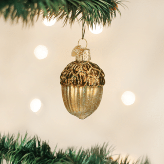 Old World Christmas Blown Glass Acorn Ornament