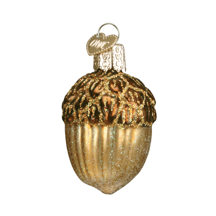 Old World Christmas Blown Glass Acorn Ornament