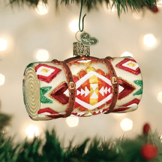 Old World Christmas Blown Glass Wool Blanket Ornament