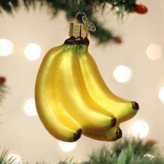 Old World Christmas Blown Glass Bunch of Bananas Ornament