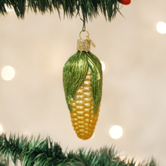 Old World Christmas Blown Glass Ear Of Corn Ornament