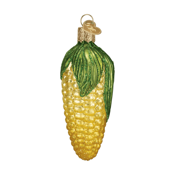 Old World Christmas Blown Glass Ear Of Corn Ornament