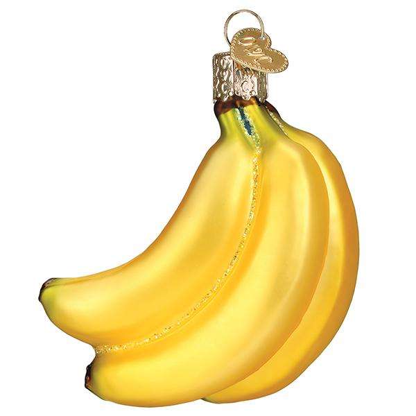 Old World Christmas Blown Glass Bunch of Bananas Ornament