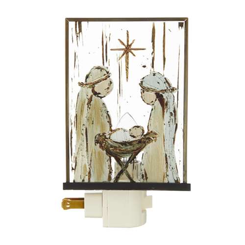 Primitive Holy Family Night Light