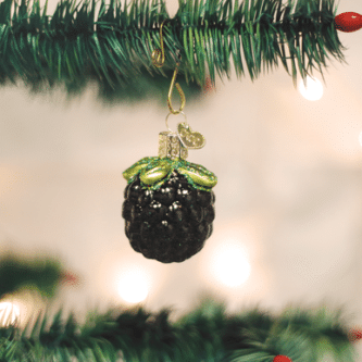 Old World Christmas Blown Glass Blackberry Ornament