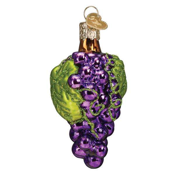 Old World Christmas Blown Glass Grapes Ornament