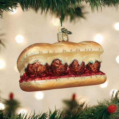 Meatball Sandwich Ornament Old World Christmas