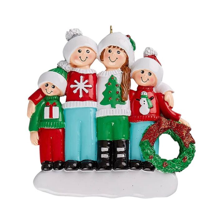 Ugly Sweater Family Personalized Ornament Click for More Sizes