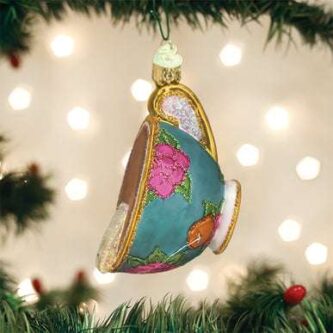 Cup Of Tea Ornament Old World Christmas