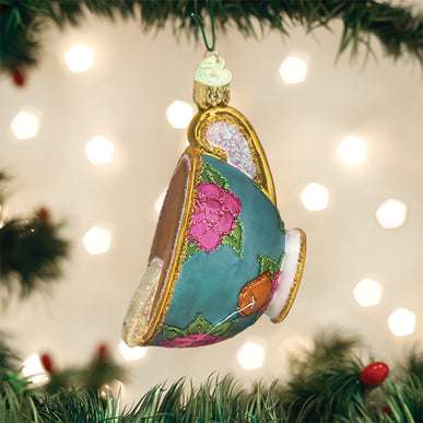 Cup of Tea Ornament Old World Christmas