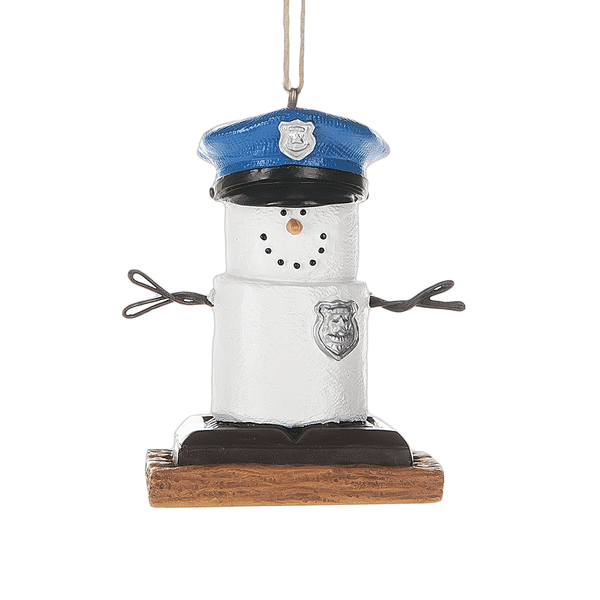 Smores Policeman Ornament