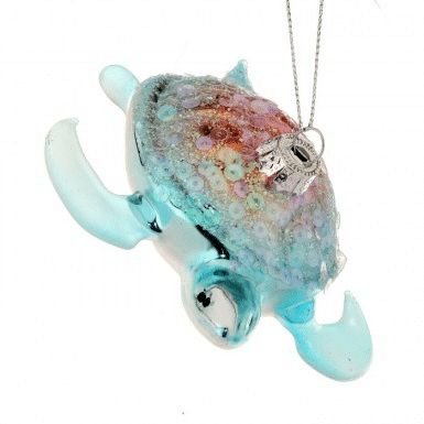 Glass Sea Turtle Ornament