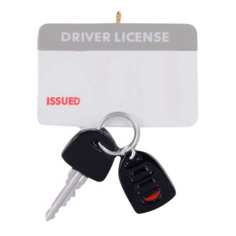 Drivers license With Keys Ornament Personalize