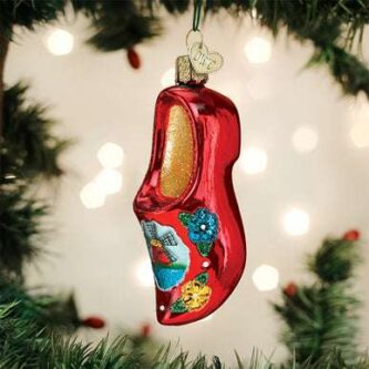 Wooden Clog Ornament Old World Christmas