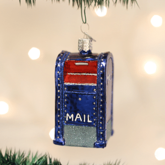 Old World Christmas Blown Glass Mail Box Ornament