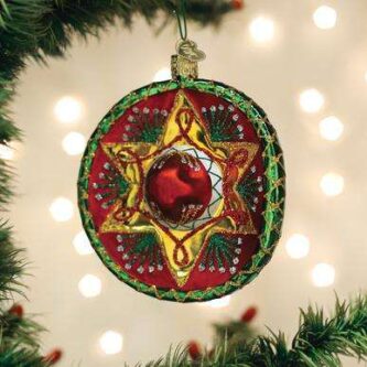 Old World Christmas Blown Glass Sombrero Ornament
